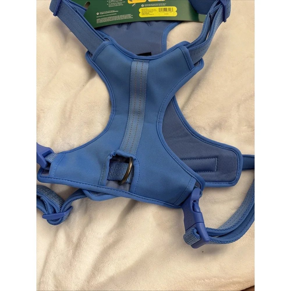 Boots & Barkley Reflective Adjustable Comfort Dog Harness - XL - Blue